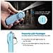 Allarme Di Sicurezza Personale Da 130db Con Luce Led - Attivazione Ad Anello, Alimentato A Batteria Black - Foto miniatura 4