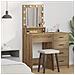 Tavolo da Trucco con Luci LED Rovere Artisan 50x41x135 cm - Foto miniatura 2