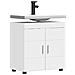 Mobile per lavabo da bagno TULUM Bianco 60 x 34 x 63 cm - Foto miniatura 3