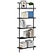 Libreria Rovere nero 60 x 24 x 168 cm Legno multistrato - Foto miniatura 3