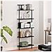 Libreria Rovere nero 60 x 24 x 168 cm Legno multistrato - Foto miniatura 4