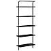 Libreria Rovere nero 60 x 24 x 168 cm Legno multistrato - Foto miniatura 7