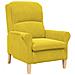 poltrona Giallo 76 x 94 x 102 cm Velluto - Foto miniatura 1
