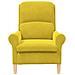 poltrona Giallo 76 x 94 x 102 cm Velluto - Foto miniatura 4