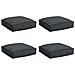 Cuscino per seduta pallet 4 pcs Nero 40 x 40 x 8 cm - Foto miniatura 1
