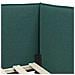 Cornice del letto ad angolo Verde scuro 90 x 200 cm Tessuto - Foto miniatura 8