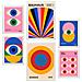 Set Di 6 Stampe Pittura Decorativa Con Forme Geometriche Bauhaus E Occhi Incorniciati Con Illustrazioni Di Design Per Le Pareti A3 & A4 Cornice Bianca - Foto miniatura 1