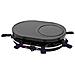 Griglia Per Raclette Da 8 Persone, 1200 W, Con Griglia E Piastra Per Crepes, Blu Notte E Nero - 8749 - Foto miniatura 1