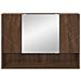 Mobiletto per specchio da bagno Rovere marrone 80 x 17 x 55 cm - Foto miniatura 6