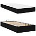 Struttura del letto con materasso Nero 80 x 200 cm Tessuto - Foto miniatura 5