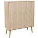 Credenza In Mdf E Rete, Marrone, 80x37x101 Cm - Foto miniatura 5