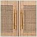 Credenza In Mdf E Rete, Marrone, 80x37x101 Cm - Foto miniatura 8