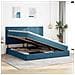 Letto con contenitore e materasso Blu Scuro 200 x 200 cm - Foto miniatura 4