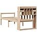 Letto Libreria senza Materasso 90x190 cm Legno Massello Pino - Foto miniatura 6