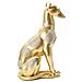 Scultura Cane 6-oro-poliresina-19,8x10x29 Cm - Foto miniatura 2