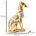 Scultura Cane 6-oro-poliresina-19,8x10x29 Cm - Foto miniatura 6