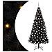 Albero di Natale con 300 LED con supporto Nero 240 cm PVC - Foto miniatura 1