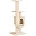 Albero per gatti con pali per graffiare in sisal Crema 137 cm - Foto miniatura 1