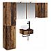 Set di mobili per il bagno 5 pcs Legno antico - Foto miniatura 1