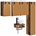 Set di mobili per il bagno 5 pcs Legno antico - Foto miniatura 7