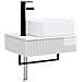 Set di Armadi da Bagno 3 pz Bianco Lucido 53 x 35 x 39 cm - Foto miniatura 3