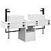 Set di Armadi da Bagno 3 pz Bianco Lucido 53 x 35 x 39 cm - Foto miniatura 4