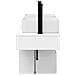 Set di Armadi da Bagno 3 pz Bianco Lucido 53 x 35 x 39 cm - Foto miniatura 5