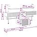 Set di Armadi da Bagno 3 pz Bianco Lucido 53 x 35 x 39 cm - Foto miniatura 9
