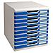 pz. 1 Cassettiera Modulo A4 10cassetti blu 302003D - Foto miniatura 1