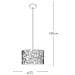 I-BATIK / S35 - Lampadario a sospensione di colore bianco originale 60 watt E27 - Foto miniatura 7