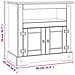 Mobile Porta TV Legno Pino Messicano Corona Range 80x43x78 cm - Foto miniatura 5