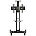 VLFS3265 65" Portable flat panel floor stand Nero base da pavimento per tv a schermo piatto - Foto miniatura 6