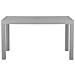 Tavolo Da Giardino Effetto Rattan Grigio Chiaro 140 X 80 Cm Fossano - Foto miniatura 13