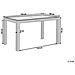 Tavolo Da Giardino Effetto Rattan Grigio Chiaro 140 X 80 Cm Fossano - Foto miniatura 15