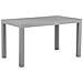 Tavolo Da Giardino Effetto Rattan Grigio Chiaro 140 X 80 Cm Fossano - Foto miniatura 1