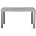 Tavolo Da Giardino Effetto Rattan Grigio Chiaro 140 X 80 Cm Fossano - Foto miniatura 6
