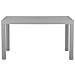 Tavolo Da Giardino Effetto Rattan Grigio Chiaro 140 X 80 Cm Fossano - Foto miniatura 8