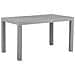 Tavolo Da Giardino Effetto Rattan Grigio Chiaro 140 X 80 Cm Fossano - Foto miniatura 11