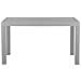 Tavolo Da Giardino Effetto Rattan Grigio Chiaro 140 X 80 Cm Fossano - Foto miniatura 5