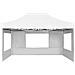 Gazebo Professionale Pieghevole Alluminio Pareti 4,5x3m Bianco - Foto miniatura 4