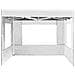 Gazebo Professionale Pieghevole Alluminio Pareti 4,5x3m Bianco - Foto miniatura 5
