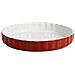 512735 - Pirofila In Ceramica Per Torta Bassa, 28 Cm, Colore Rosso Lampone - Foto miniatura 2