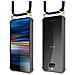 Cadorabo Catena Di Telefoni Cellulari Compatibile Con Sony Xperia 10 Plus In Nero - Coperchio Protettivo In Silicone Con Anelli D'oro, Cinturino In Corda E Custodia Staccabile - Foto miniatura 2