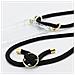 Cadorabo Catena Di Telefoni Cellulari Compatibile Con Sony Xperia 10 Plus In Nero - Coperchio Protettivo In Silicone Con Anelli D'oro, Cinturino In Corda E Custodia Staccabile - Foto miniatura 5
