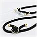 Cadorabo Catena Di Telefoni Cellulari Compatibile Con Sony Xperia 10 Plus In Nero - Coperchio Protettivo In Silicone Con Anelli D'oro, Cinturino In Corda E Custodia Staccabile - Foto miniatura 3