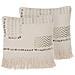 Set Di 2 Cuscini Decorativi Beige 45 X 45 Cm Vayali - Foto miniatura 1