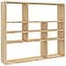 Scaffale a Parete Rovere Sonoma 90x16x78cm in Legno Multistrato - Foto miniatura 1
