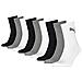 Short Crew 3p Unisex Calzini, Grigio / bianco / nero, 35-38 Uomo - Foto miniatura 1