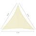 Parasole a Vela Oxford Triangolare 4x4x4 m Crema - Foto miniatura 6