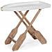 Tavolino In Legno Pieghevole Gozzo 76x40x H66 Cm - Foto miniatura 1